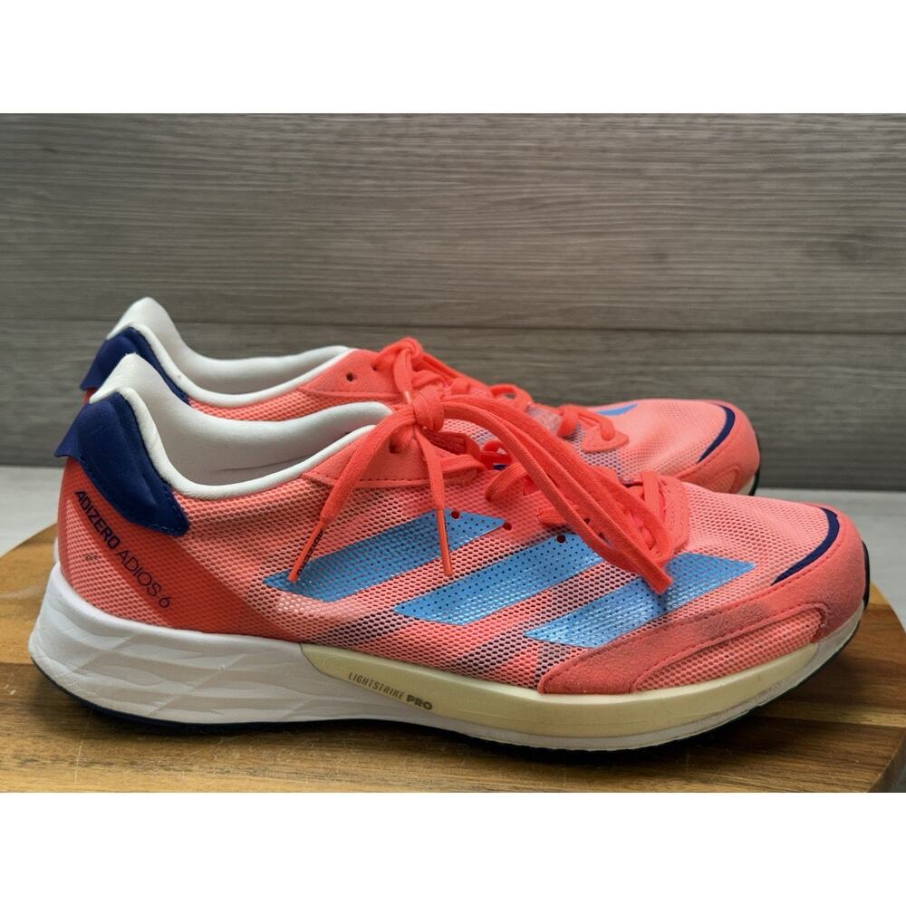 Womens 7 Adizero Adios Turbo Red White Running Shoes GY0909